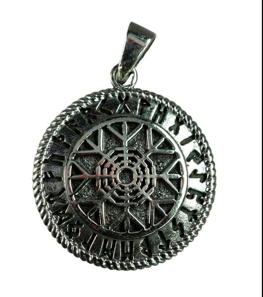 Pendentif Vegvísir en Argent Massif 925 - Viking