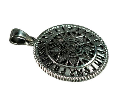 Pendentif Vegvísir en Argent Massif 925 - Viking