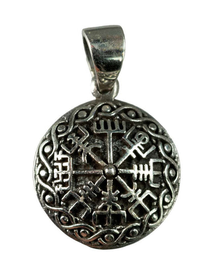 Pendentif Vegvísir Viking en Argent 925