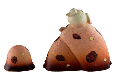 Figurine 3 Petits Cochons en Résine – Statuette Décorative