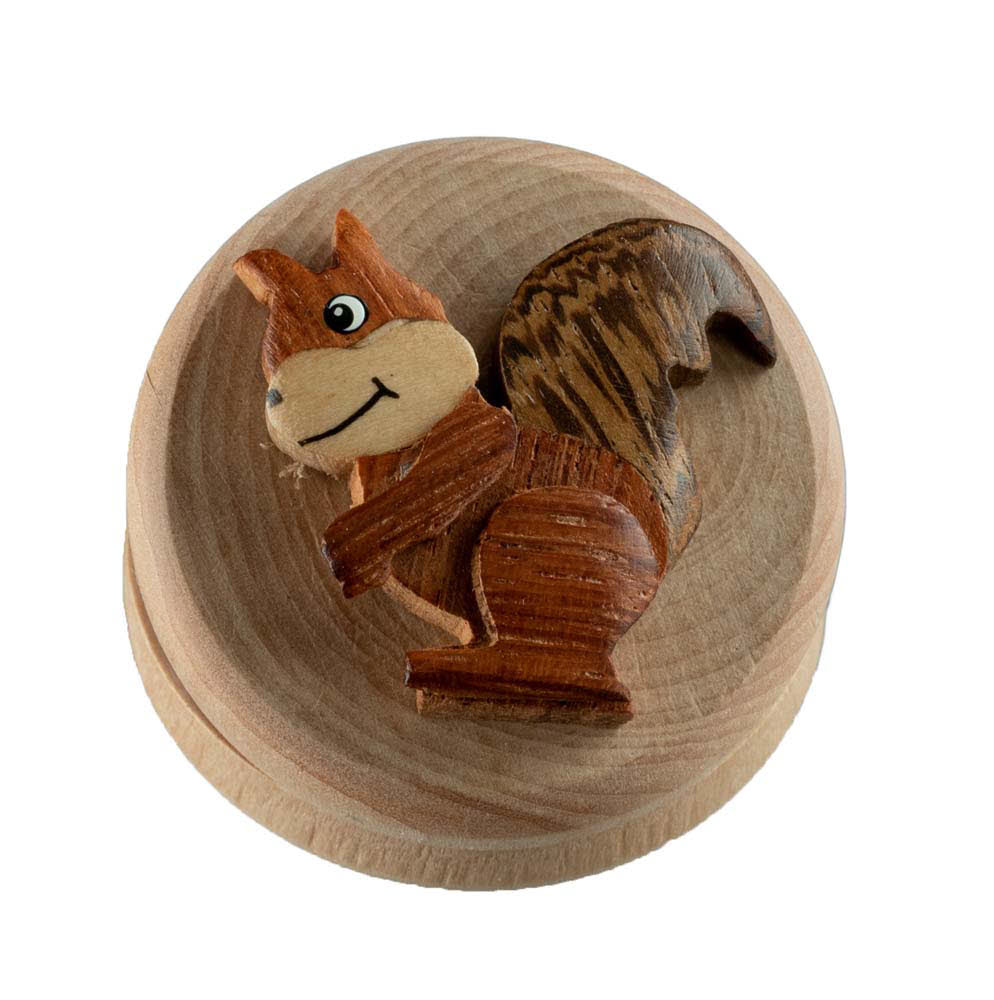 Animal Magnet Écureuil en Bois