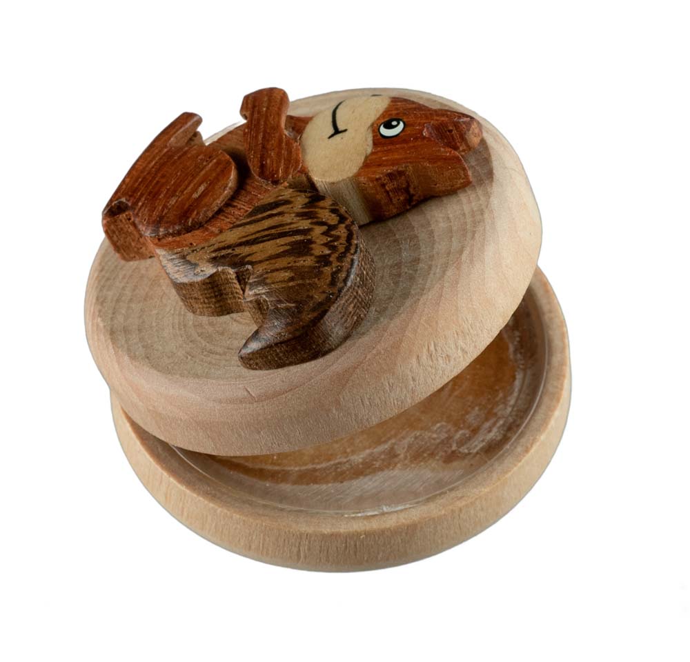 Animal Magnet Écureuil en Bois