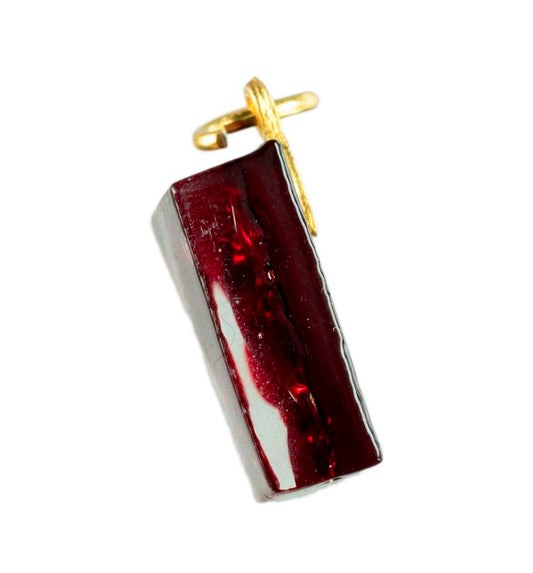 Pendentif Carré en Verre de Murano – Bijou Italien Authentique et Unique