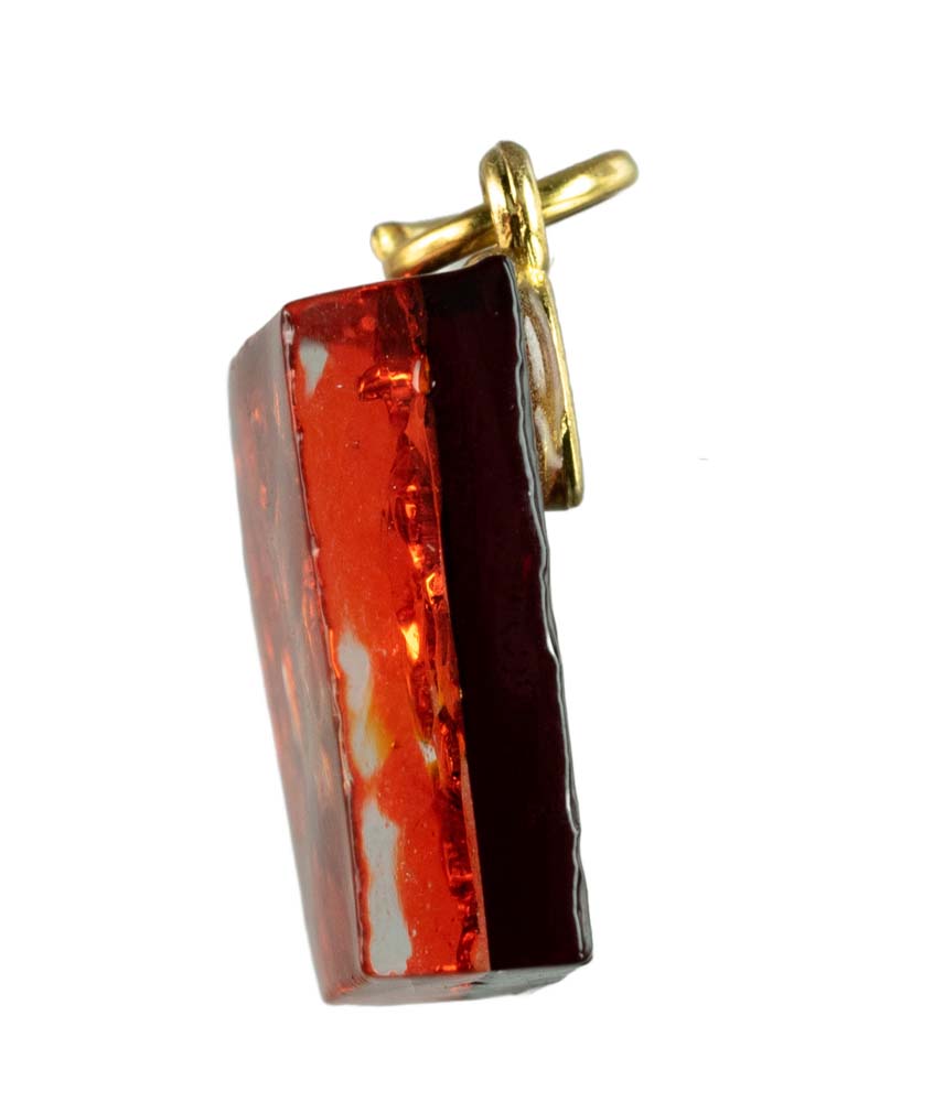 Pendentif Carré en Verre de Murano – Bijou d’Art Italien Authentique
