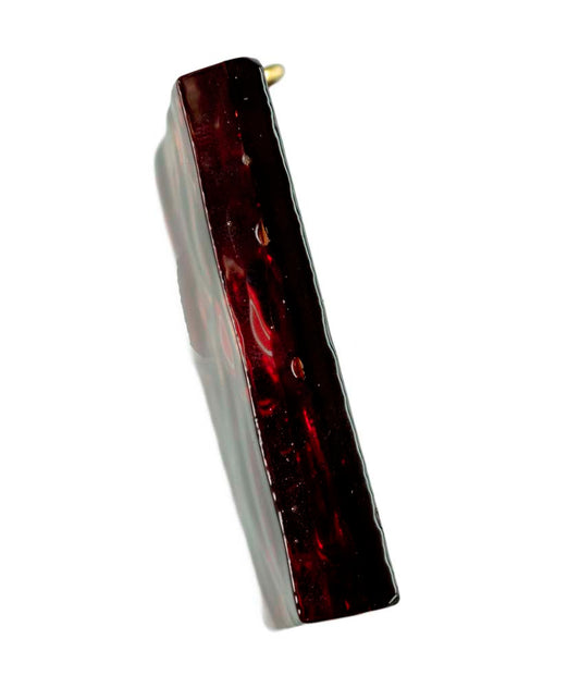 Pendentif Carré en Verre de Murano – Bijou Artisanal Italien Unique