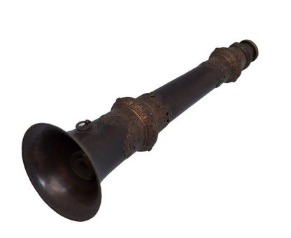 Ancienne trompe monastique tibétaine Dungchen télescopique – Grand modèle de 152,5 cm