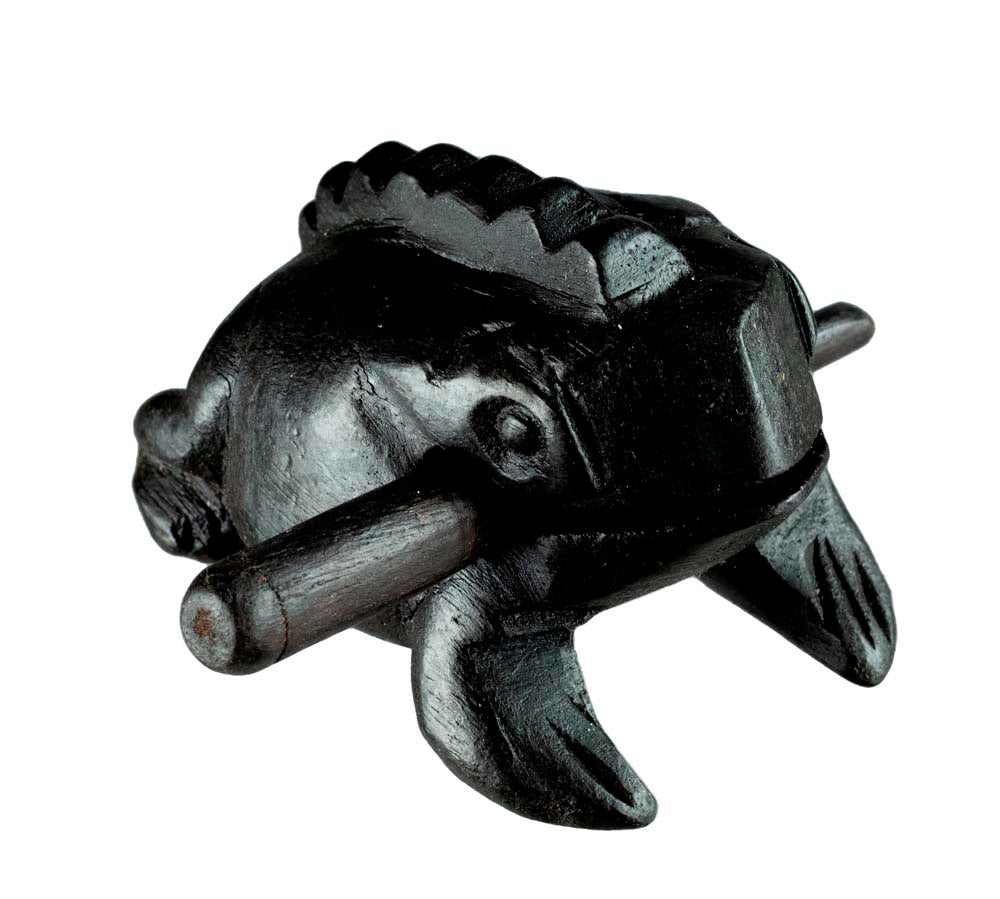 Grenouille Guiro En Bois 9cm – Instrument De Percussion Artisanal Du Vietnam
