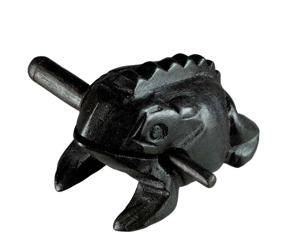 Grenouille Guiro En Bois 9cm – Instrument De Percussion Artisanal Du Vietnam