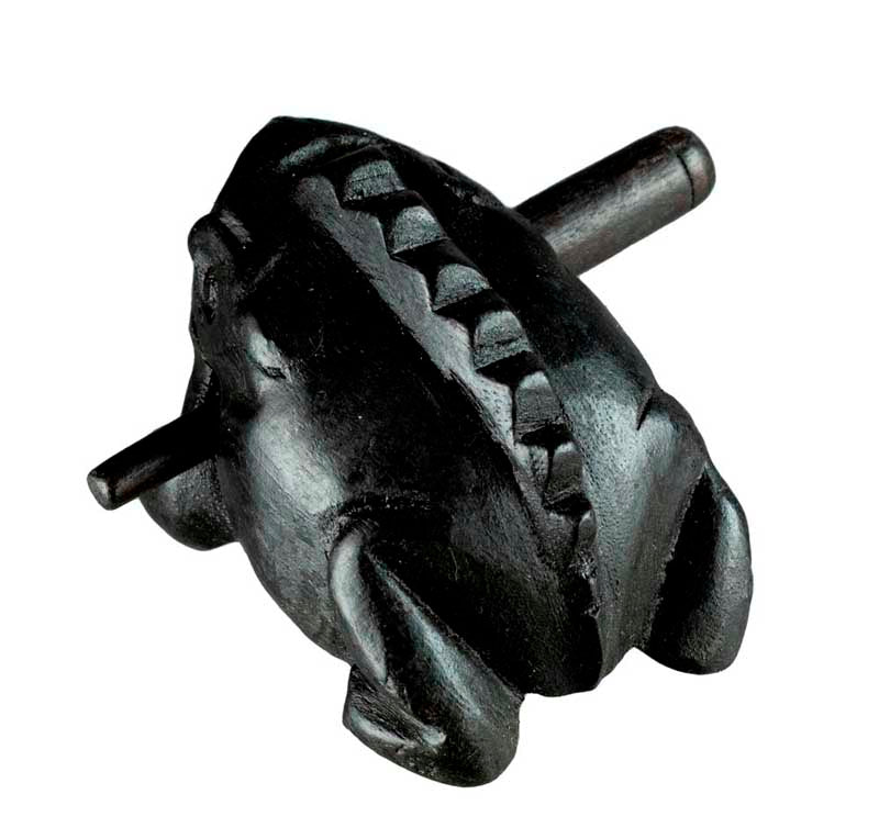 Grenouille Guiro En Bois 9cm – Instrument De Percussion Artisanal Du Vietnam