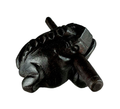 Grenouille Guiro En Bois 7cm – Instrument De Percussion Traditionnel Du Vietnam