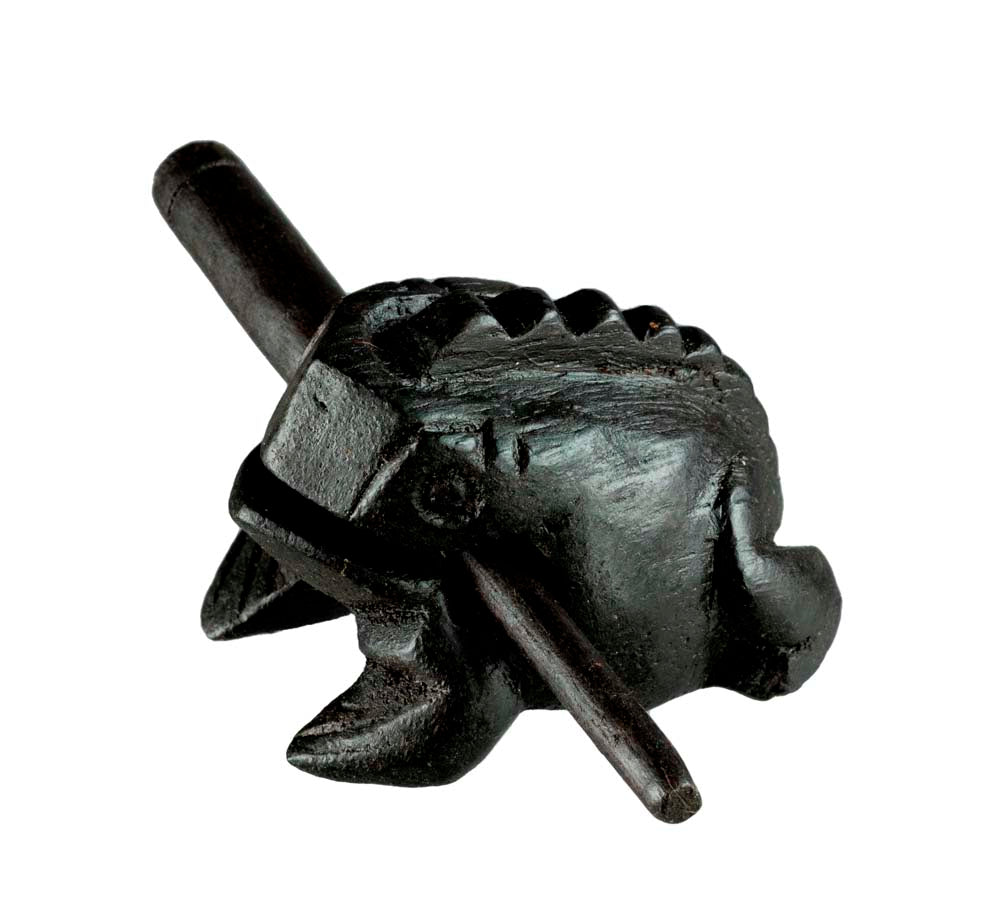 Grenouille Guiro En Bois 7cm – Instrument De Percussion Traditionnel Du Vietnam