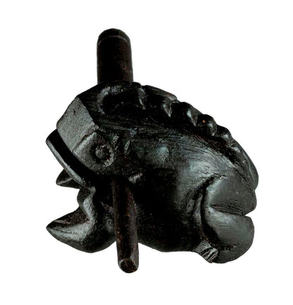 Grenouille Guiro En Bois 7cm – Instrument De Percussion Traditionnel Du Vietnam