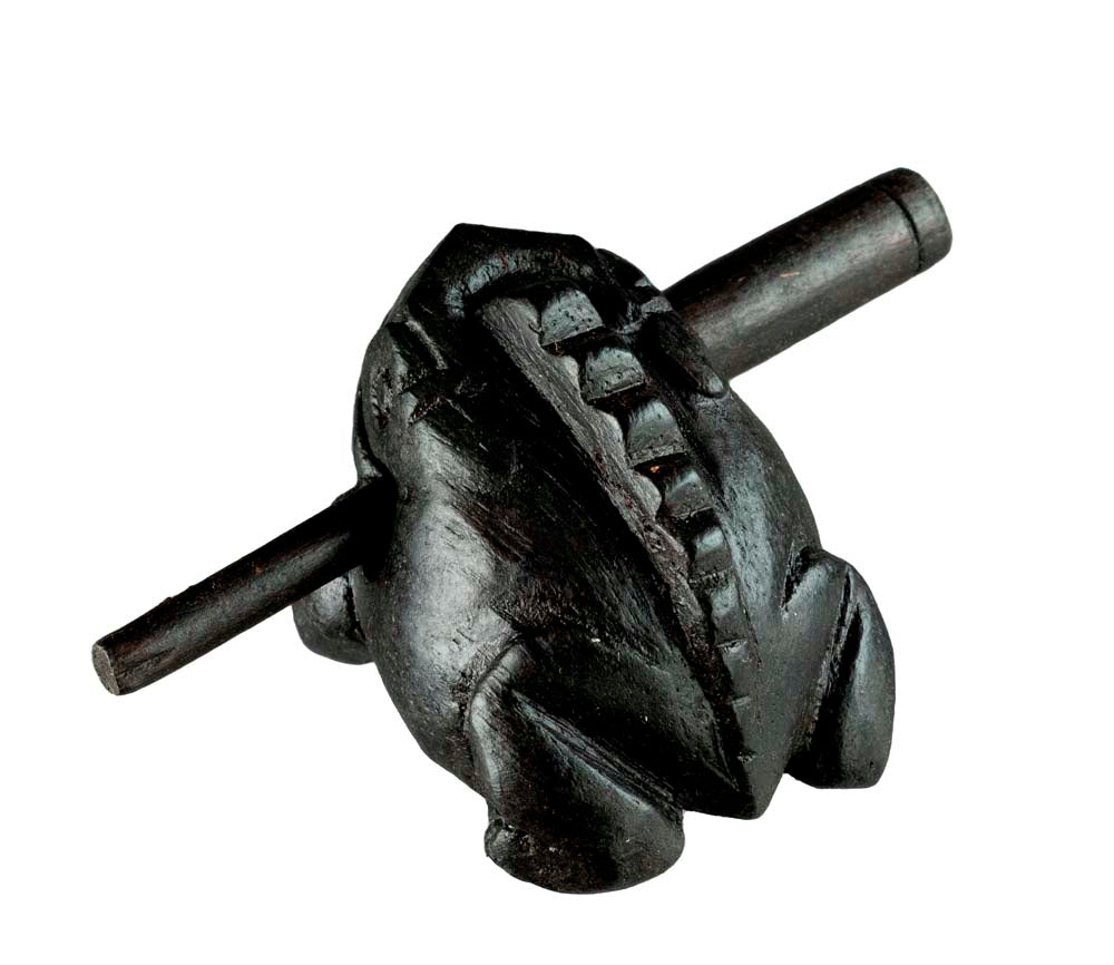 Grenouille Guiro En Bois 7cm – Instrument De Percussion Traditionnel Du Vietnam