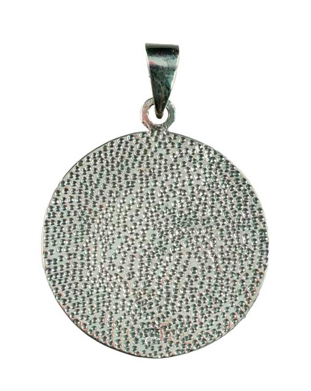 Pendentif Soleil Noir Odin en Argent Massif 925