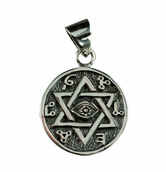 Pendentif Étoile de David en Argent 925 – Sceau de Salomon