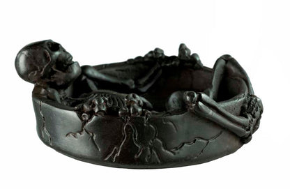 Cendrier Tête De Mort Squelette En Résine – Décoration Gothique Artisanale Du Népal
