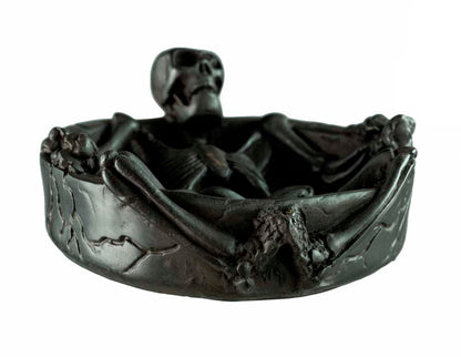 Cendrier Tête De Mort Squelette En Résine – Décoration Gothique Artisanale Du Népal