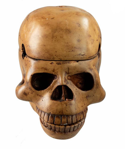 Cendrier Tête De Mort En Résine – Brûleur D'Encens Et Vide-Poche Gothique