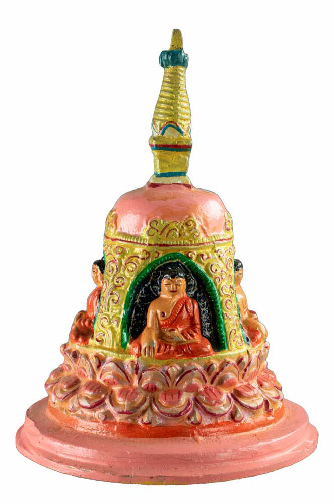Stupa Tibétain En Métal – Chörten Bouddhiste Artisanal Du Népal