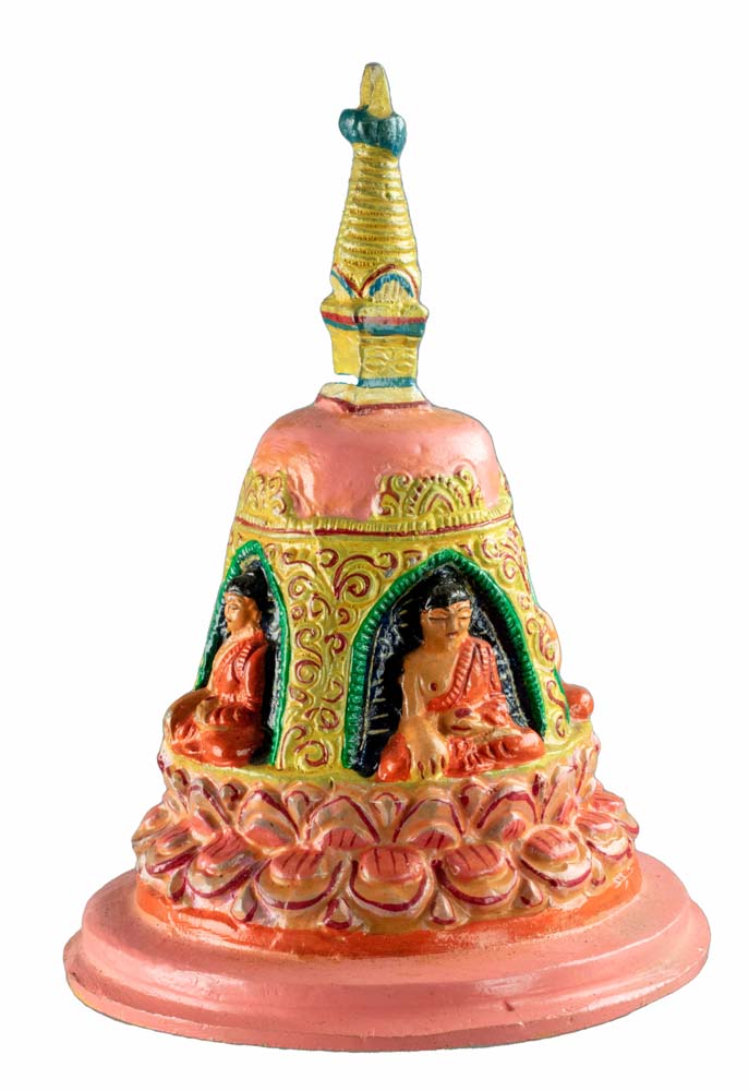 Stupa Tibétain En Métal – Chörten Bouddhiste Artisanal Du Népal