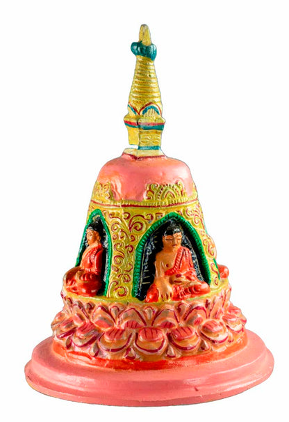 Stupa Tibétain En Métal – Chörten Bouddhiste Artisanal Du Népal