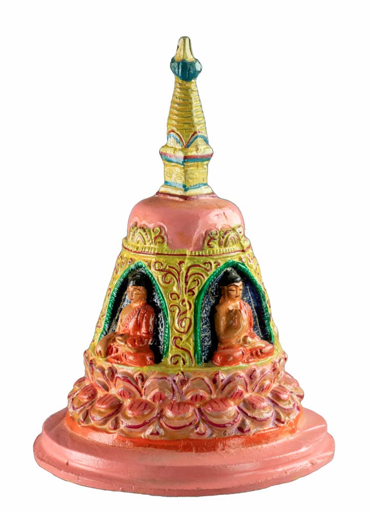 Stupa Tibétain En Métal – Chörten Bouddhiste Artisanal Du Népal