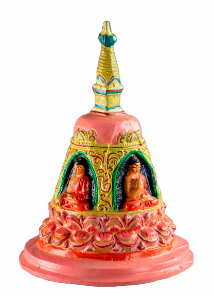 Stupa Tibétain En Métal – Chörten Bouddhiste Artisanal Du Népal