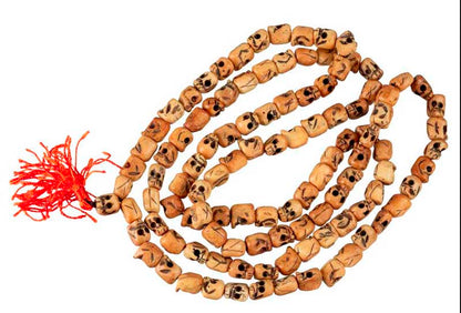 Mala Tibétain Tête De Mort En Os De Yak – Chapelet Bouddhiste 108 Perles