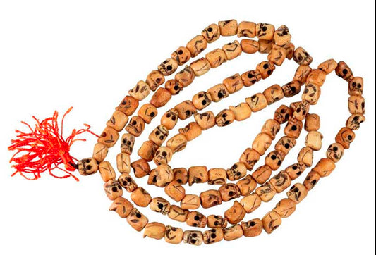 Mala Tibétain Tête De Mort En Os De Yak – Chapelet Bouddhiste 108 Perles