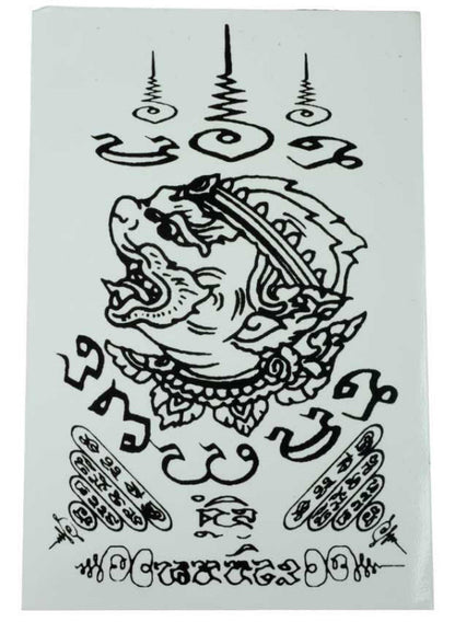 Stickers Thaïlande Hanuman – Autocollant Sak Yant en Vinyle Transparent