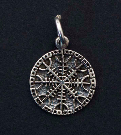 Pendentif Viking Aegishjálmur (Helm of Awe) en Argent 925