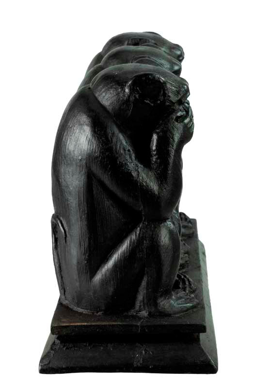 Statue 3 Singes de la Sagesse en Résine – Artisanat du Népal
