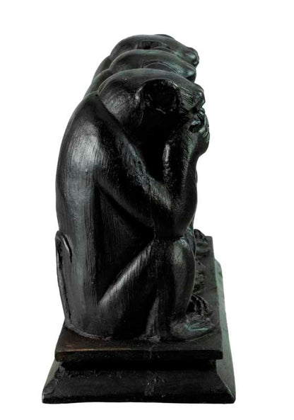 Statue 3 Singes de la Sagesse en Résine – Artisanat du Népal