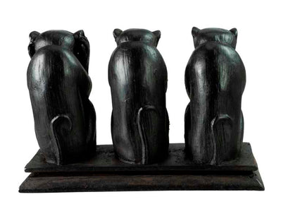 Statue 3 Singes de la Sagesse en Résine – Artisanat du Népal