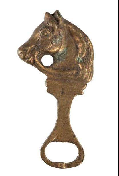 Décapsuleur Tête De Cheval En Laiton – Modèle Ancien Artisanal