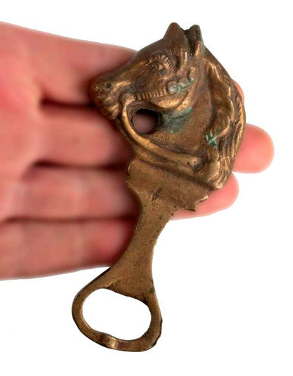Décapsuleur Tête De Cheval En Laiton – Modèle Ancien Artisanal