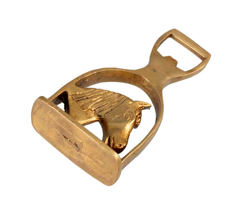 Décapsuleur Cheval En Laiton – Objet Artisanal De Collection