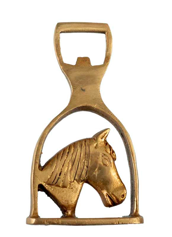 Décapsuleur Cheval En Laiton – Objet Artisanal De Collection
