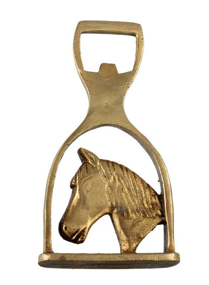 Décapsuleur Cheval En Laiton – Objet Artisanal De Collection