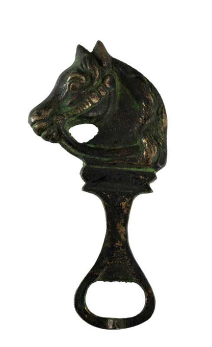Décapsuleur Tête De Cheval En Laiton – Objet Artisanal De Collection