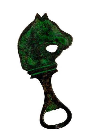Décapsuleur Tête De Cheval En Laiton – Objet Artisanal De Collection