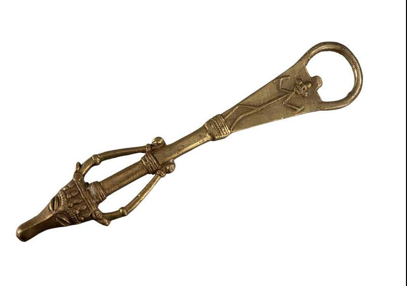 Décapsuleur Vache Sacrée Art Dhokra En Laiton – Artisanat Indien Original