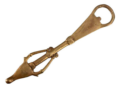 Décapsuleur Vache Sacrée Art Dhokra En Laiton – Artisanat Indien Original