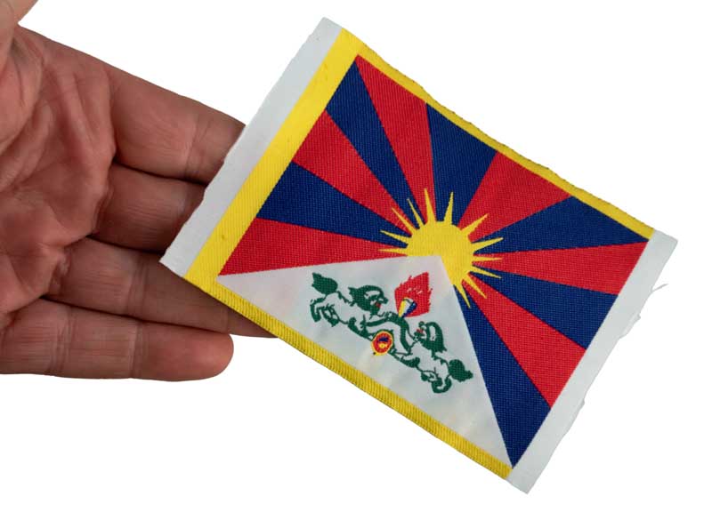 Écusson Brodé Drapeau Du Tibet – Symbole Tibétain À Coudre