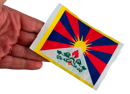 Écusson Brodé Drapeau Du Tibet – Symbole Tibétain À Coudre