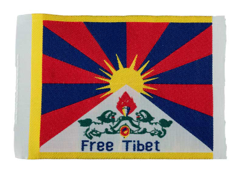 Écusson Brodé Drapeau Du Tibet Free Tibet – Symbole Tibétain À Coudre