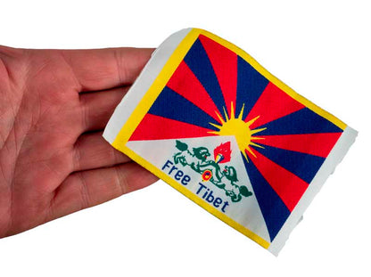 Écusson Brodé Drapeau Du Tibet Free Tibet – Symbole Tibétain À Coudre