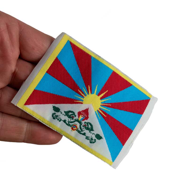 Écusson Brodé Drapeau Du Tibet – Free Tibet À Coudre