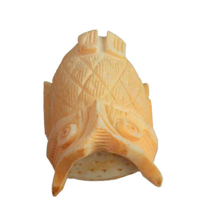 Figurine Chouette en Os – Artisanat Chinois Sculpté à la Main