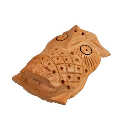 Figurine Chouette En Bois – Mini Sculpture Artisanale D'Inde